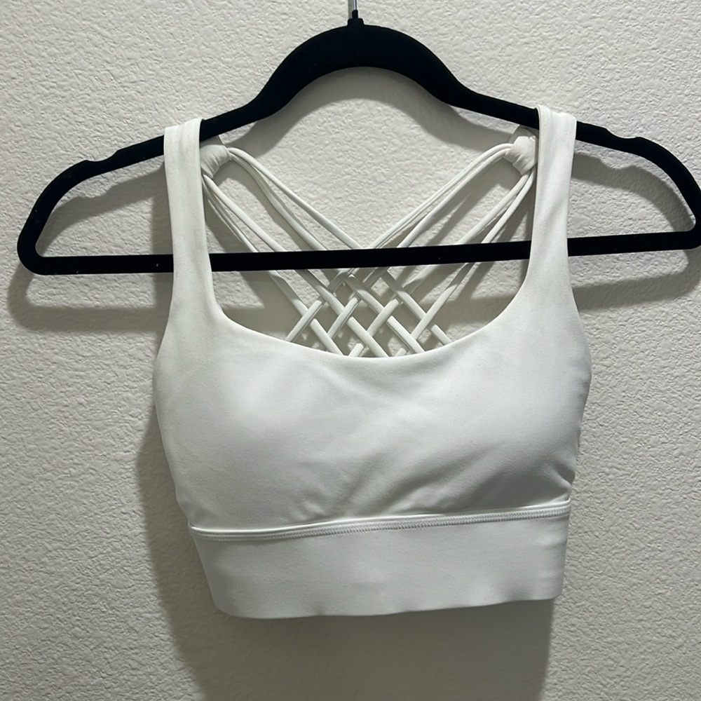 Lemedy Women Cross Back Sports Bra Fitness Yoga Strappy Longline Crop Tank Top